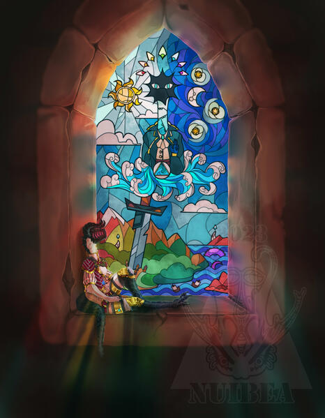 "Heavy prayers", OC fullbody full-shad